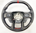 2016~2021 GENUINE FORD SHELBY 700 F150 CARBON FIBER STEERING WHEEL BLACK STITCH
