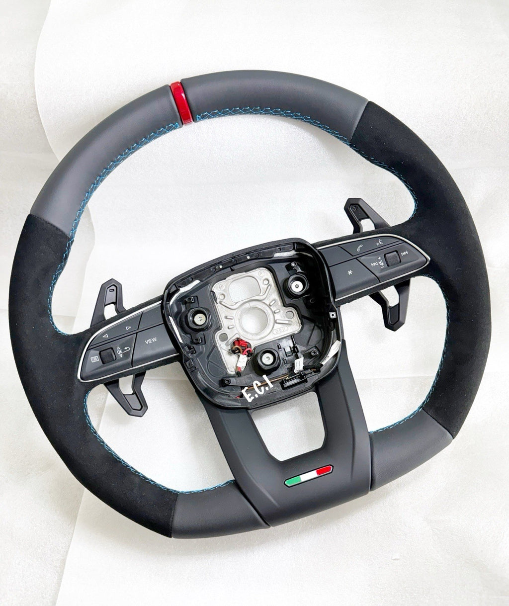 GENUINE LAMBORGHINI URUS S SE PERFORMANTE ALCANTARA STEERING WHEEL BLUE HEATED