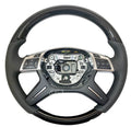NEW OEM MERCEDES AMG W166 W463 G63 GL63 G550 G65 ML63 PIANO BLACK STEERING WHEEL