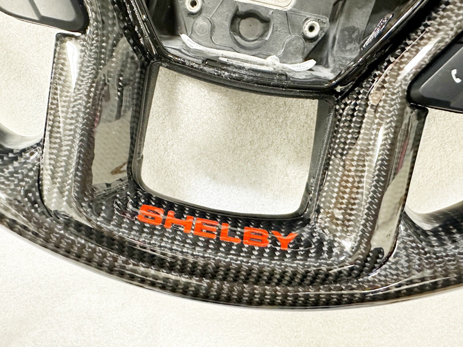 2016~2021 GENUINE FORD SHELBY 700 F150 CARBON FIBER STEERING WHEEL BLACK STITCH