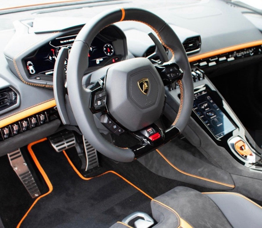 ORA GENUINE OEM LAMBORGHINI HURACAN PERFORMANTE EVO STO ALCANTARA STEERING WHEEL