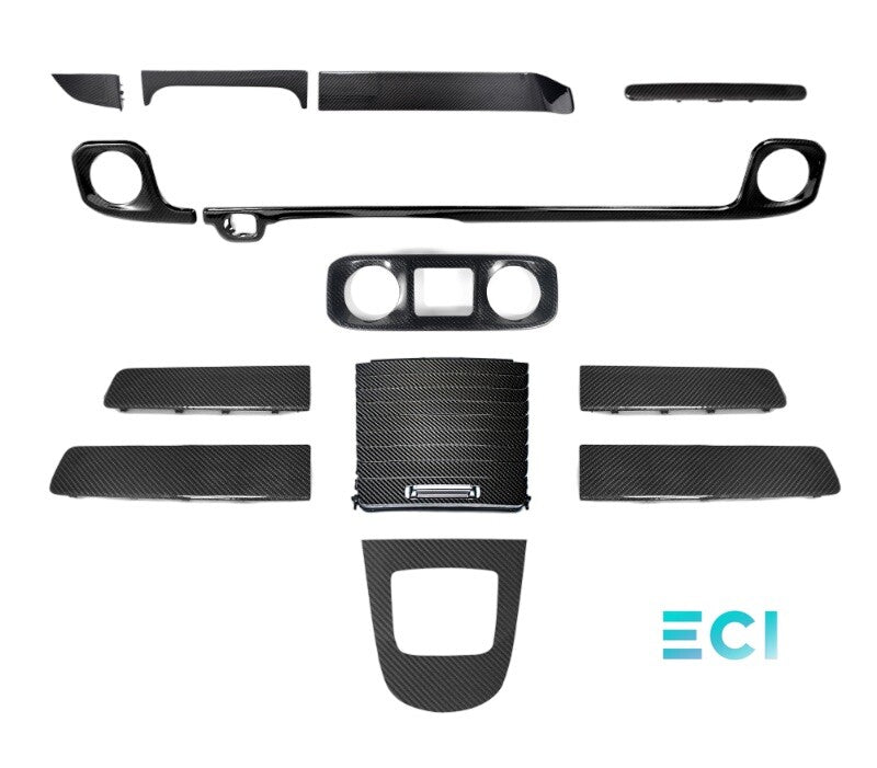2025 MERCEDES W465 G550 G580 G63 CARBON FIBER DASH INTERIOR DASH TRIM PANEL SET