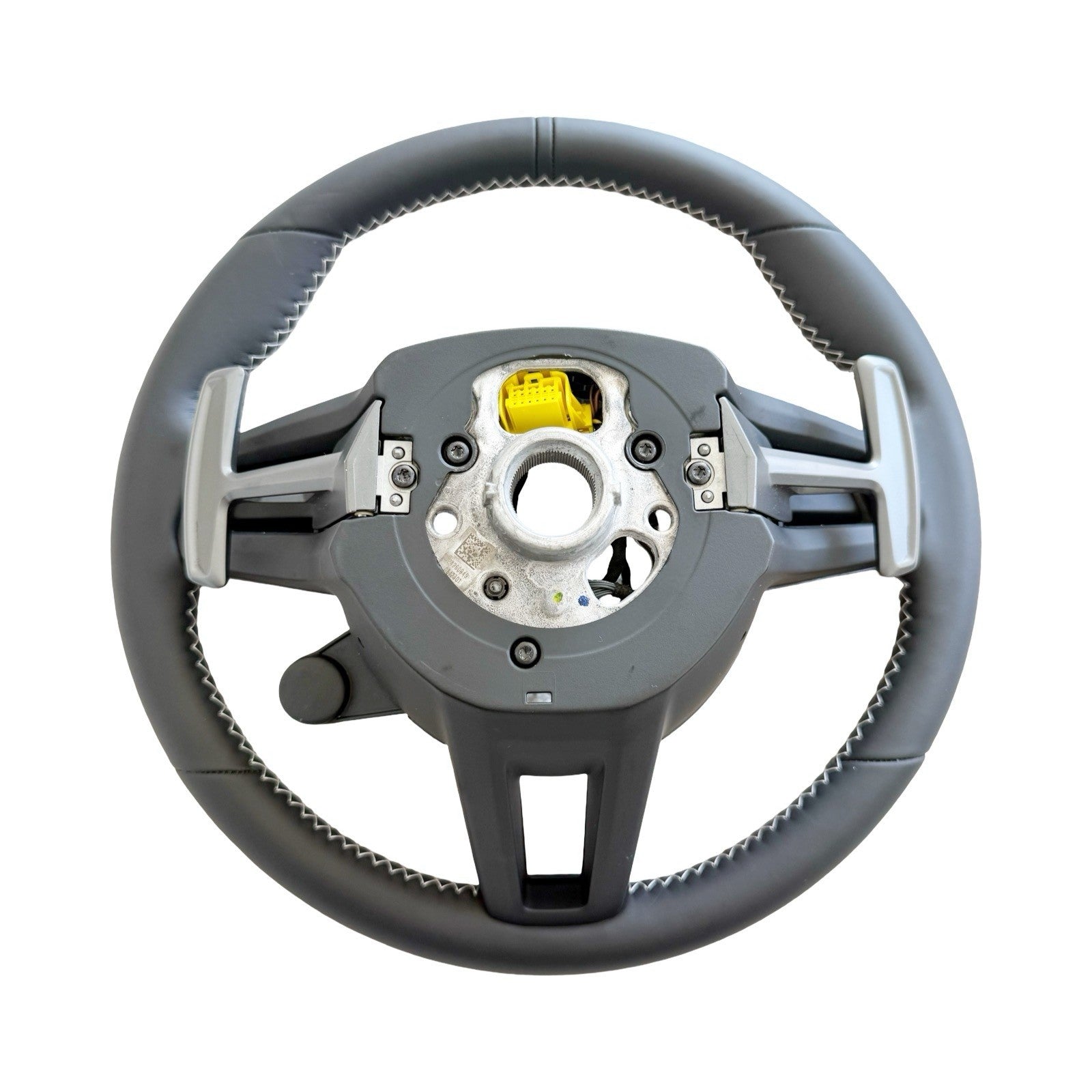OEM Porsche 992 GT3 CARRERA GTS CAYENNE BLK STEERING WHEEL CARBON WHITE STITCH
