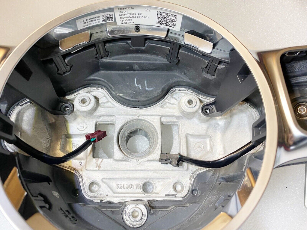 OEM 19~24 MERCEDES AMG G63 C63 E63 GT S63 CLS63 GLE LEATHER DIALS STEERING WHEEL