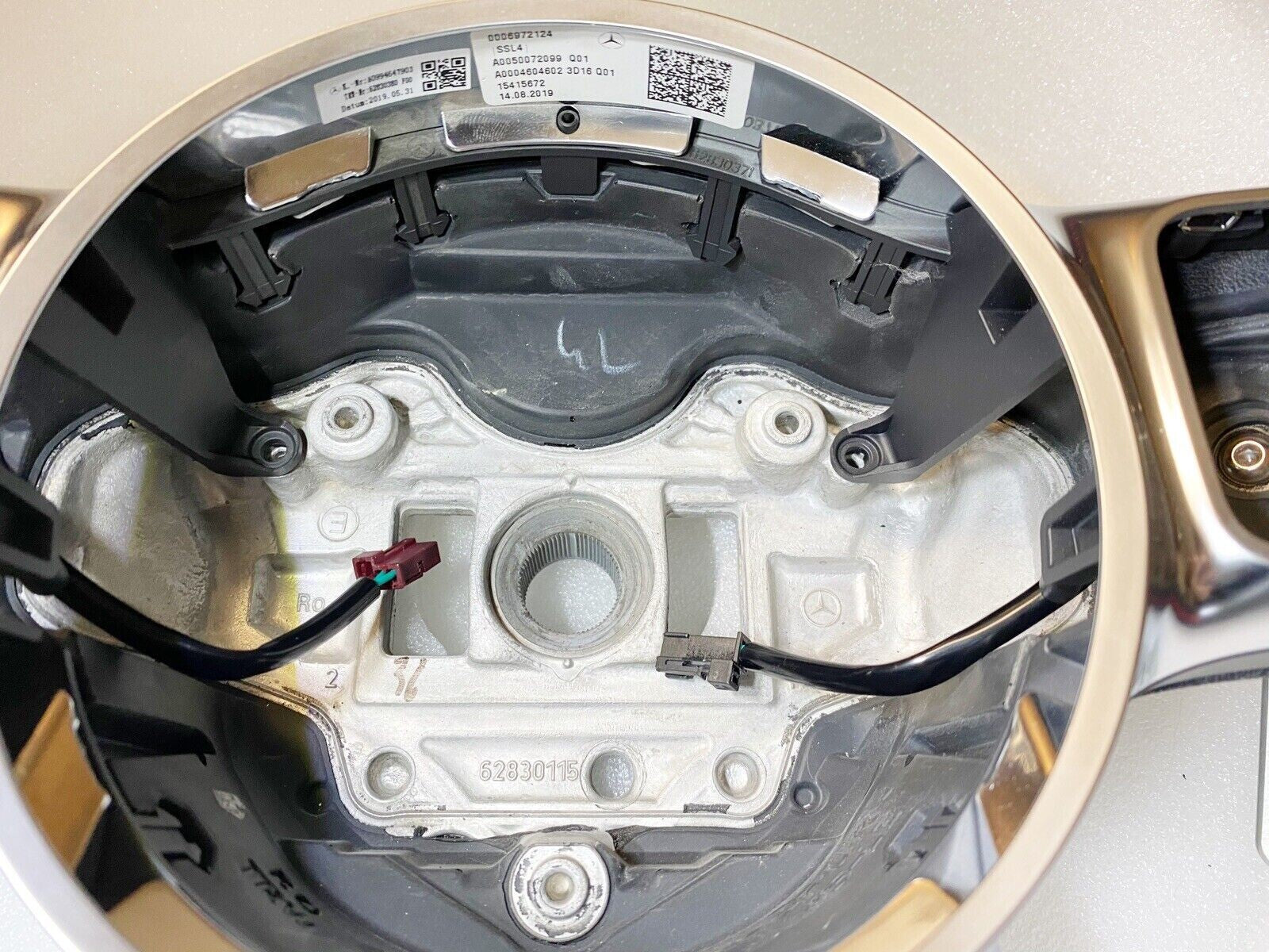 OEM 19~24 MERCEDES AMG G63 C63 E63 GT S63 CLS63 GLE LEATHER DIALS STEERING WHEEL