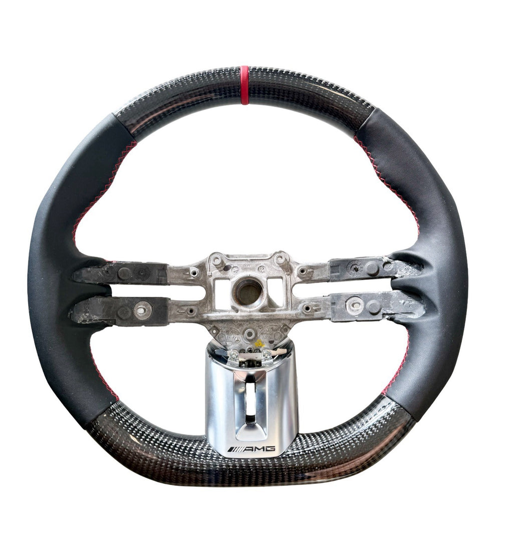 GENUINE OEM MERCEDES GT C43 GLC43 E53 CLE53 GLE53 CARBON FIBER STEERING WHEEL