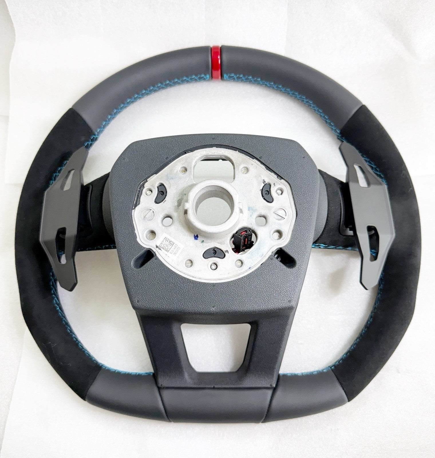 GENUINE LAMBORGHINI URUS S SE PERFORMANTE ALCANTARA STEERING WHEEL BLUE HEATED