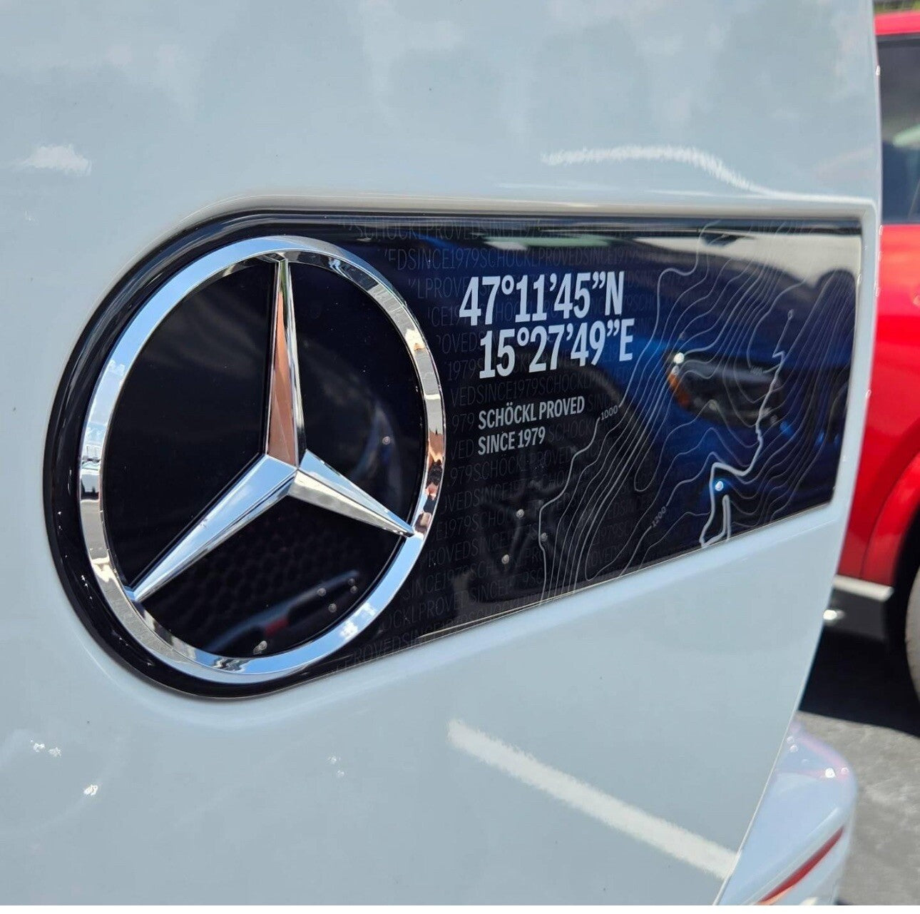 OEM Mercedes G550 G63 AMG MANUFAKTUR Schöckl Design Spare Tire Cover Emblem W465