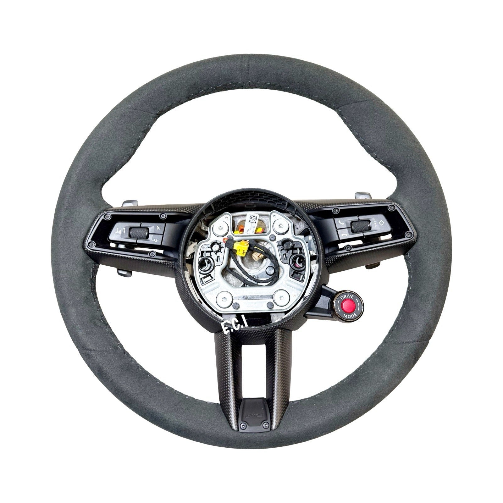 OEM PORSCHE 992 CARRERA MACAN GTS ALCANTARA STEERING WHEEL CARBON FIBER BLACK