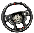 GENUINE FORD SHELBY F150 RAPTOR CARBON FIBER STEERING WHEEL BLACK STITCHING