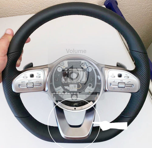19UP MERCEDES STEERING WHEEL TRIM GLE300 GLS450 E300 E350 G550 S560 CARBON FIBER